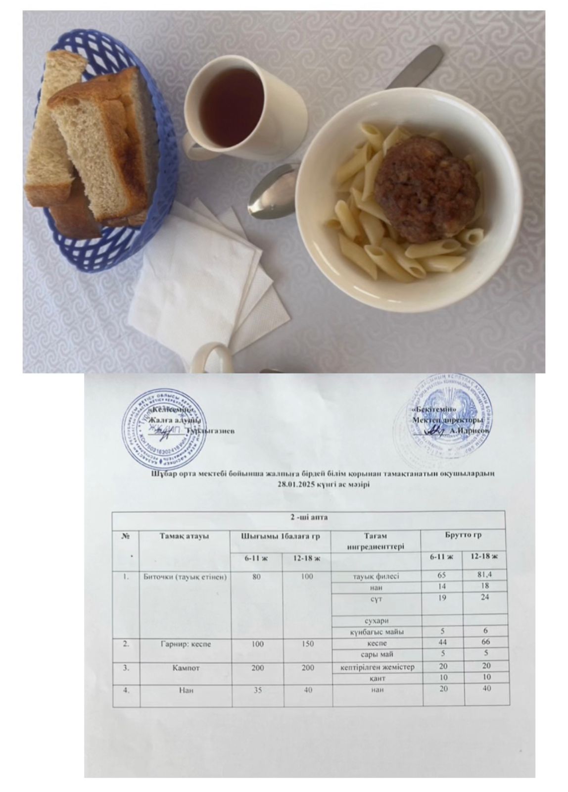 Ас мәзірі